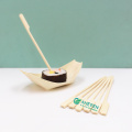 Anhui EVEN Compostable Natural Disposable BBQ Skewers Barbecue Bamboo Gun Paddle Skewer With Custom Logo